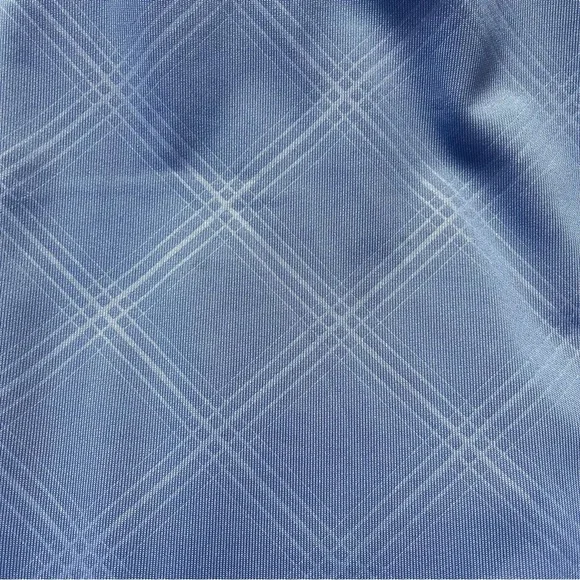 Chaps Men's Performance Golf Polo Shirt Blue Plaid Large - Picture 8 of 8